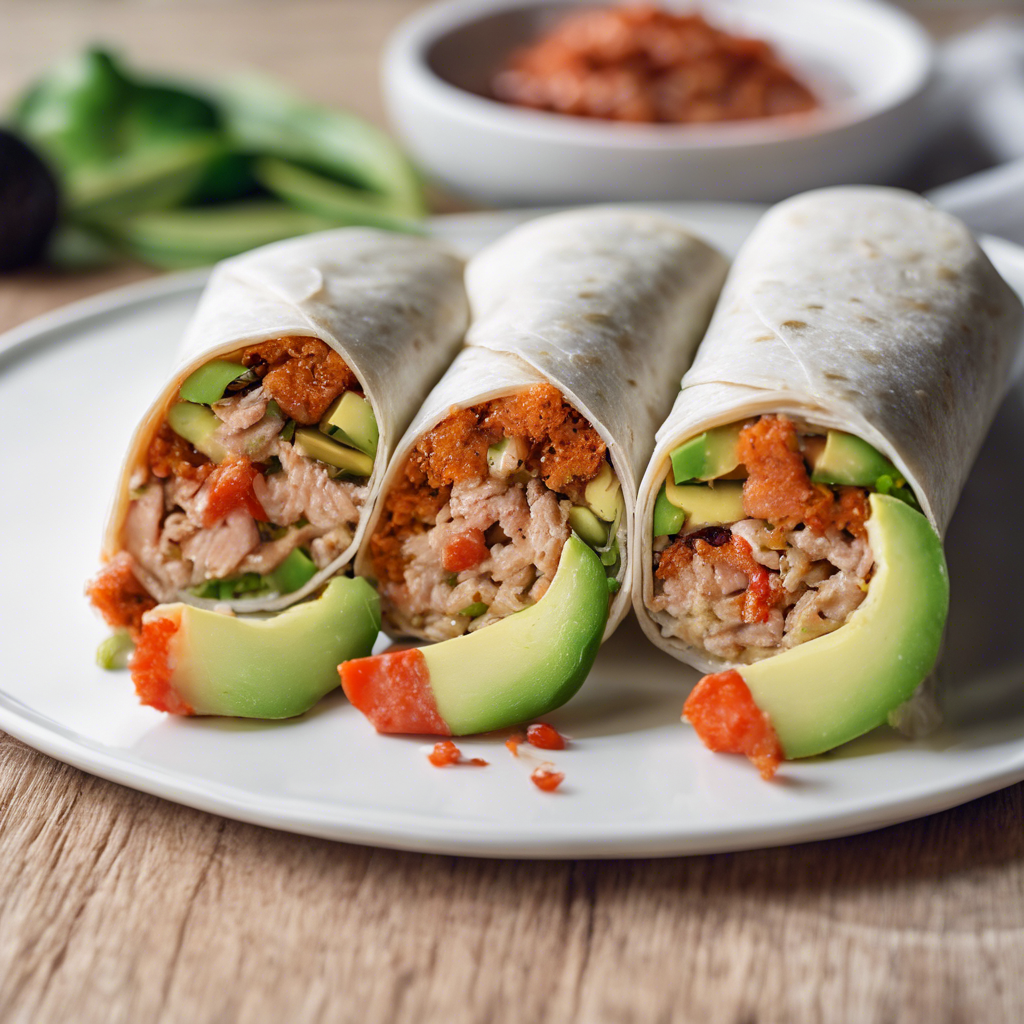 Spicy Tuna and Avocado Wrap